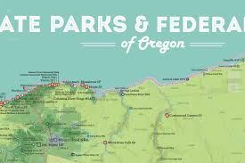 Book the most popular national parks in oregon. Oregon State Parks Federal Lands Map 24x36 Poster Best Maps Ever