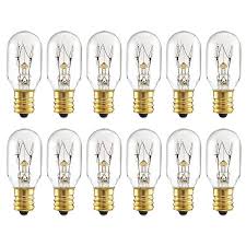 Amazon Com 25 Watt Salt Lamp Bulbs Himalayan Original Replacement Light Bulbs Incandescent Candelabra Bulbs E12 Socket 12 Pack Home Improvement