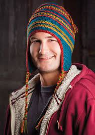 Ravelry Colourful Earflap Hat Pattern By Carri Hammett Hat Knitting Patterns Men Hat Pattern Crochet Mens Hat