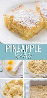 Pineapple Bars Recipe Pinapple Recipes Pineapple Dessert Recipes Pinapple Dessert Recipes