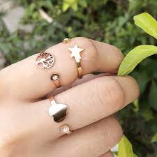 It makes a bold statement of your faith , and of . Women S Ring Stainless Steel Rings For Women Engagement Love Life Tree Clover Star Ring Open Finger Ring Female Jewelry Rings Rings Aliexpress