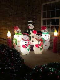 This Season Decorate Your Yard With Christmas Blow Molds Christmas Display Outdoor Christmas Tree Hanging Christmas Lights