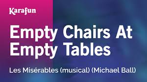 Empty Chairs At Empty Tables Les Miserables Musical Michael Ball Karaoke Version Karafun Youtube