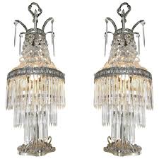Maybe you would like to learn more about one of these? Pair Of French Hollywood Regency Empire In Silver Nickel And Crystal Table Lamps For Sale At 1stdibs