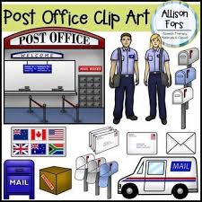 Post Office And Mailman Clip Art Clip Art Art Activities For Kids Post Office
