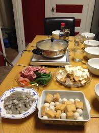Like fondue, but without the cheese, chinese hot pot is a colorful combination of vegetables, meats, seafood, and noodles that each diner cooks for. Chinese Hot Pot Chinese Hot Pot Chinese Hot Dinner