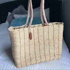 Old Navy Bags Old Navy Straw Beach Bag Poshmark