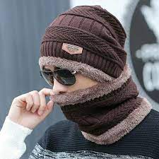 Hot Selling 2pcs Ski Cap And Scarf Cold Warm Leather Winter Hat For Women Men Knitted Hat Bonnet Warm Cap In 2021 Winter Hats For Men Winter Hats Winter Hats For Women