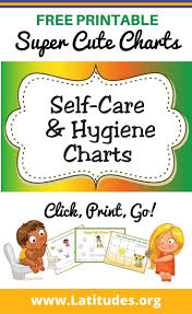 Free Printable Self Care Hygiene Charts For Kids Charts