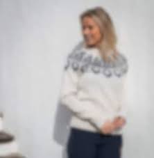 Tufte Robin Pattern Sweater, Dame