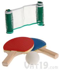 It may be simple to play, but don't take your eye off the ball! Desktop Ping Pong Set Everything You Need For Office Ping Pong