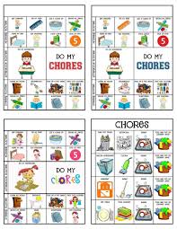 Chore Charts Responsibility Chore Chart Kids Toddler