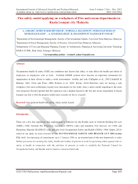 With over 15 years of practical, hands on experience shared among our trainers, we take the pleasure in delivering effective first aid training malaysia of the highest calibre. Pdf Fire Safety Model Applying On Workplaces Of Fire And Rescue Departments In Kuala Lumpur City Malaysia