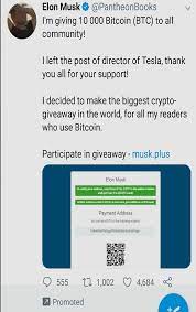 It invited people to send anything from 0.1 bitcoin (worth. Fake Crypto Betting Elon Musk Impersonators More In High Risk Addresses Of The Month Series By Amlt