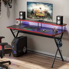 4.9 out of 5 stars with 29 ratings. 55in Large Gaming Desk For 2 Monitors Pc Gaming Table Gamer Computer Desk Overstock 32963518