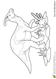 coloriage parasaurolophus berger et mouton