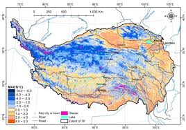 Plateau of tibet, vast high plateau of southwestern china. New Permafrost Thermal Stability Map Better Describes The Permafrost On The Tibetan Plateau Eurekalert Science News