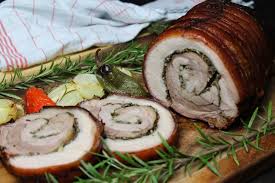 Porchetta Gefullter Rollbraten Im Italienischen Style Rezept Rollbraten Rezept Rollbraten Hackfleisch Rezepte Einfach