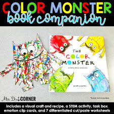 Color Monster Book Companion Visual Craft And Recipe And Stem Activity In 2021 Monster Book Of Monsters Preschool Colors Preschool Art
