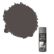 The colormaster paint k05160202 from krylon is a versatile metal spray paint ideal for other surfaces such as wood, plastic, and brick. Rust Oleum Gun Metal Metallic Effect Multi Surface Spray Paint 400ml Diy At B Q