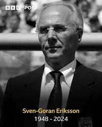 Former England manager Sven-Goran Eriksson has sadly passed away aged 76.  Rest in peace, Sven. ❤️