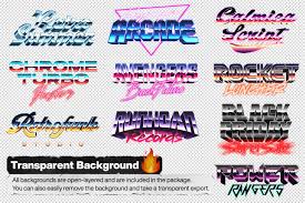 2,400,000+ after effects templates, stock footage & design assets ad. 80s Text And Logo Effects Vol 4 In Actions Presets On Yellow Images Creative Store
