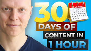 Create 30 Days Of Health Content In Just 1 HOUR! Here's How