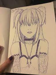 I drew Misa Amane! It's better than my ryuk drawing tho ;-; | Death Note  Amino