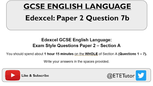 Essential for anyone teaching english as a foreign language. Gcse English Language Paper 2 Section A Question 7b Edexcel Revision 2018 Youtube