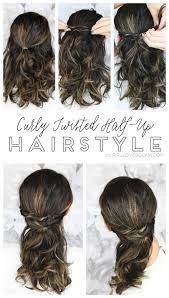 Easy Curly Twisted Half Up Hairstyle With The Conair Curl Secret 2 0 Hair Styles Medium Length Hair Styles Long Hair Styles