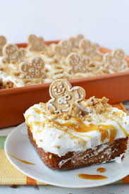 Pour 1 cup of boiling water over raspberry gelatin in a bowl. The Perfect Gingerbread Poke Cake For The Holidays Lady And The Blog