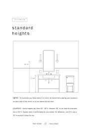 Bathroom mirror placement over vanity. One Room Challenge Week 3 Planning The Vanity