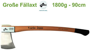At 18 inches in overall length, this hatchet can be easily strapped to your pack for all your wilderness excursions. Grosse Fallaxt 1800g 90cm Helko Vario 2000 Lumberjack Shop