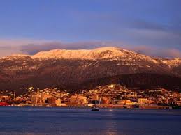 Hobart City Beside Derwent River And Below Mt Wellington Hobart Tasmania Australia Photographic Print Grant Dixon Art Com Hobart City Tasmania Hobart