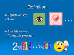 What is the correct translation of elizabeth to spanish? Gustar By Elizabeth Ferguson Definition In English We Say I Like In Spanish We Say To Me Is Pleasing 2 Ppt Download