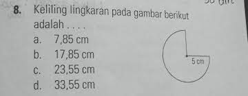 Berilah tanda ✓ pada gambar yang merupakan 13. Keliling Lingkaran Pada Gambar Berikut Adalah Brainly Co Id