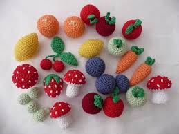 Set 5 X Obst Und Gemuse Fur Den Kaufmannsladen Lebensmittel Hakeln Hakeln Zubehor Obst Hakeln