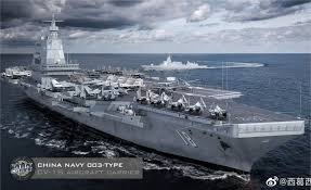 China's newest type 002 aircraft carrier will feature three steam catapults allowing jets with heavier load and endurance to be launched from it, according to local media. Construction Of Chinese Type 003 Cv 18 Aircrat Carrier Continues To Progress At Jiangnan Shipyard In Shanghai