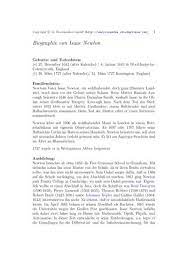 Biographie Von Isaac Newton
