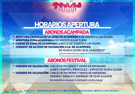 Medusa Festival - Horarios de canje de pulseras !! Si tienes la oportunidad  de pasarte antes te lo recomendamos para evitar colas el día del festival!!  ÚLTIMOS ABONOS y ENTRADAS DE DÍA