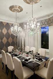 Double Chandeliers Elegant Dining Room Beautiful Dining Rooms Dining Room Remodel