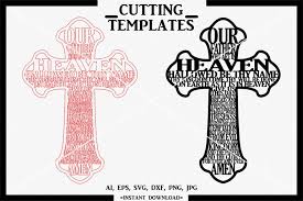 Free vector icons in svg, psd, png, eps and icon font. Our Father Cross Wall Decor Silhouette Cameo Cricut Svg 602788 Cut Files Design Bundles
