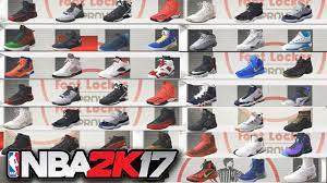 Nba 2k17 All New Shoes Jordan Nike Adidas Under Armour Reebok Sneaker Brands Showcase Youtube