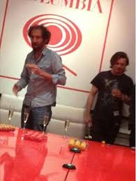 A picture of daft punk (without their helmets) playing champagne beer pong was posted and was spread despite their wishes. Daft Punk Pictured Without Their Helmets On Macleans Ca