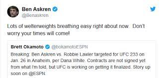 Old 'cowboy' would have 'met this dude in the lobby and beat his. Classic Askren Tweet Sherdog Forums Ufc Mma Boxing Discussion
