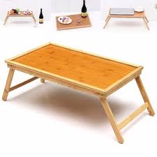 Pliable Bois Table De Lit A Ordinateur Portable Tablette Support Plateau Repas 50x30cm Plateau Lit Plateau Repas Lit Service De Table