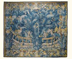 A Flemish Large Leaf Feuilles Des Choux Tapestry Enghien Or Grammont Third Quarter 16th Century Lot Tapestry Medieval Tapestry European Sculpture