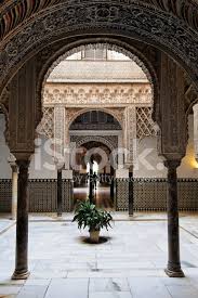 Villarreal club de fútbol, s.a.d. Sevilla Real Alcazar Arabischer Architektur Stockfotos Freeimages Com
