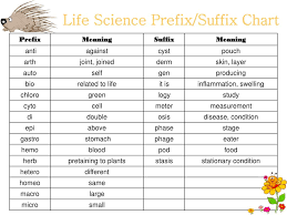 Ppt Prefixes And Suffixes Of Life Science Powerpoint