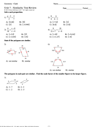 2.1 angles and reasons 2.2 proofs 2.3 polygon properties. Unit 7 Similarity Test Review Answers Fill Online Printable Fillable Blank Pdffiller